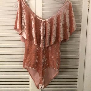 Lucky Brand velvet/velour bodysuit.